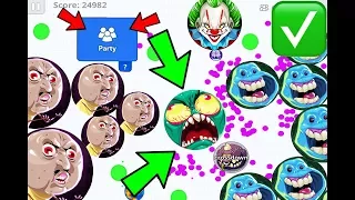 Agar.io Mobile - PARTY MODE UPDATE!! | Insane Tricks & Funny Moments!! (AGARIO Gameplay)