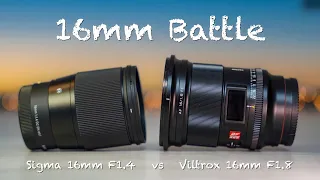 Viltrox 16mm 1.8 vs Sigma 16mm 1.4 - side by side - sharpness, astro portrait test on APS-C Camera