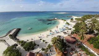 Kaani Palm Beach Maafushi Maldives review. Deluxe seaview balcony room tour. New beachfront hotel.