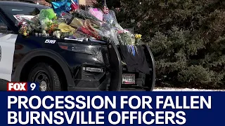 LIVE | Burnsville officers shot: Procession for Officers Paul Elmstrand and Matthew Ruge