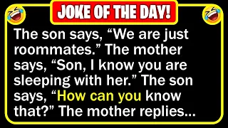 🤣 BEST JOKE OF THE DAY! - A mother visits her son for dinner, who has a girl... | Funny Clean Jokes