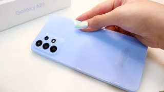 SAMSUNG GALAXY A23 - Unboxing ASMR Blue