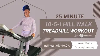 25 Minute Incline Walking Treadmill Workout|Fat Burning|Energy Boosting