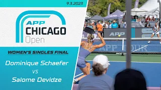 2023 APP Chicago Open | Women's Singles Final | Dominique Schaefer vs. Salome Devidze