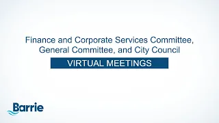 Finance and Corporate Services Committee, General Committee, & City Council Meetings | Dec 14, 2020