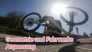Fahrwerks und Geometrie anpassung am Specialized Levo SL im Bikepark Samerberg