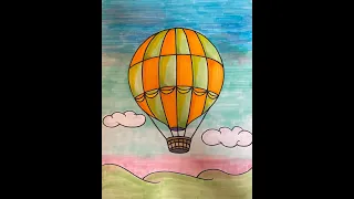Let's Draw A Hot Air Balloon: 3rd Grade, 4th Grade, 5th Grade Online Art Class