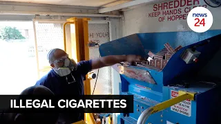 WATCH | SARS shreds thousands of cartons of illegal cigarettes worth R18 million