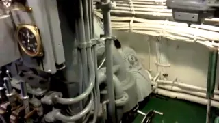 Submarine diesel engine run-up, "Silversides" in Muskegon, Michigan
