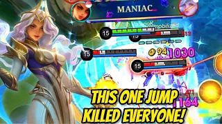 MANIACC!! THIS ONE JUMP KILLED EVERYONE! | Esmeralda Gameplay | Valesmeralda | Mobile Legends