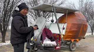 自制三轮房车去云南一辆蜗牛，许昌北海公园不错，又逛了下胖东来！#房车旅行 #分享生活