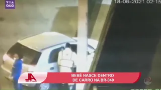 Bebê nasce dentro de carro na BR-040