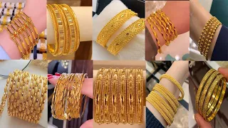 Latest Gold Bangles Designs 2022l Sone Ki Choriyan l Beautiful & trendy Gold Bangles @Horain Shop