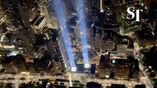 20th anniversary of 9/11: Tribute in Light 2021