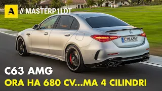 Mercedes C63 S AMG E Performance | Ora ha 680 CV ma "solo" QUATTRO CILINDRI...