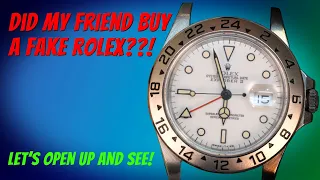 Did my friend buy a fake Rolex Explorer II?!?