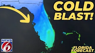 Frigid Wind Chills Plunge Into Florida. (Multiple Cold Blasts Coming)