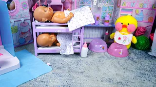 Baby Born Twins in Annabelle's dollhouse !