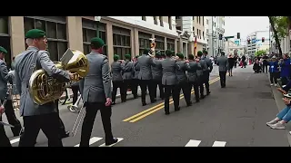 The German Army Central Band in The NATO Parade, Norfolk, 2024