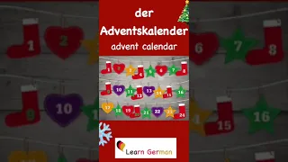 1. der Adventskalender | Christmas Special | Learn German | #shorts