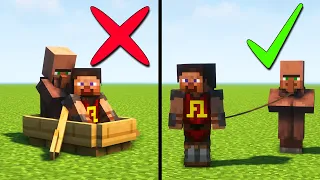 10 Arten Dorfbewohner in Minecraft zu transportieren