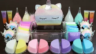 UNICORN Slime Mixing Random Into Slime! Satisfying Slime Video ASMR