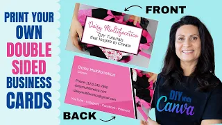 Double Sided Business Cards with Canva | How to Create and Print Your Own Business Cards using CANVA