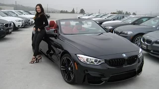 New BMW M4 CONVERTIBLE / Exhaust Sound / 19" Black M Wheels / BMW Review