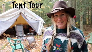 My Amazing off-grid WALL TENT camp!  ~  Episode 6, Cabin Build