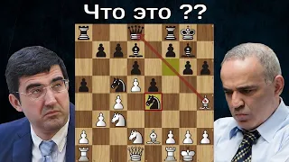 В.Крамник - Г.Каспаров 😲 Жертва ФЕРЗЯ в дебюте! ♟ Шахматы