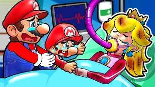 Peach Please Wake Up...Come Back to Your Family - Mario Sad Story - Super Mario Bros Animation