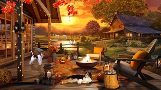 Enchanting Autumn Farm Ambience with Calm Fall Music🍁Cozy Autumn Ambience & Fall Scenery Old