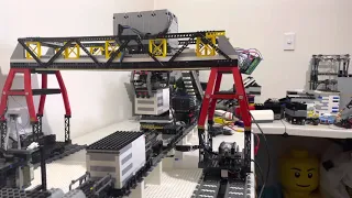 LEGO train container crane.