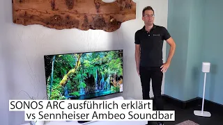 SONOS ARC vs. SENNHEISER AMBEO (Deutsch) Features, Beurteilung Klangqualität