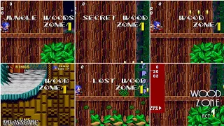 Wood Zone (Deleted Zone) for Sonic 2 in 9 versions
