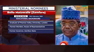 Ministerial Screening of Bello Matawalle ( Zamfara State)