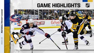 Blue Jackets @ Penguins 3/7 | NHL Highlights 2023