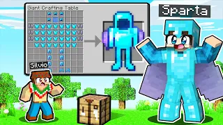 ¡Minecraft PERO los CRAFTEOS son GIGANTES! 😱 PASO MINECRAFT con SILVIOGAMER y FRANCISCO