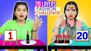 20 Layers Fashion Challenge | Mystery Box | DIY Queen