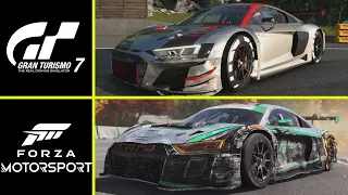 Forza Motorsport 8 vs Gran Turismo 7 Early Graphics Comparison - Ray Tracing / Destruction / Details
