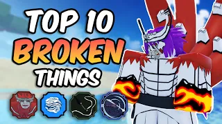 Top 10 MOST BROKEN Things in Shindo Life | Shindo Life Bloodline Tier List