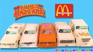 The Dukes of Hazzard McDonald's Happy Meal Boxes Commercial Retro Toys and Cartoons