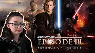 CRYING😭 FIRST TIME watching:  Star Wars Episode III - Revenge of the Sith REACTION