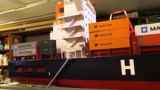containership model scratcbuilt ,HO Scale