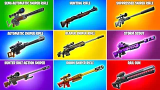 Evolution of All Fortnite Sniper Rifles (Chapter 1 Season 1 - Chapter 5 Season 1)