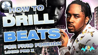 How to Make Drill Beats for Fivio Foreign | How to Make Melodic Drill Guitar Beats Logic Tutorial