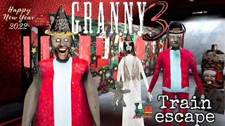 Granny 3 🚂 christmas mode Full gameplay|train escape| New Year Special💖