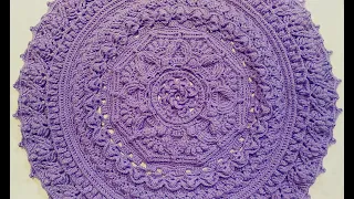 crochet mandala doily #15/crochet home rug/mandala de ganchillo/крючком мандала
