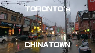 Toronto Chinatown walking tour - CANADA |4K|