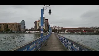 Scenic Weather Delight Ocean Avenue Bridge Serenity #newyorkcity #coneyisland #viralvideo #🇺🇸🌧
